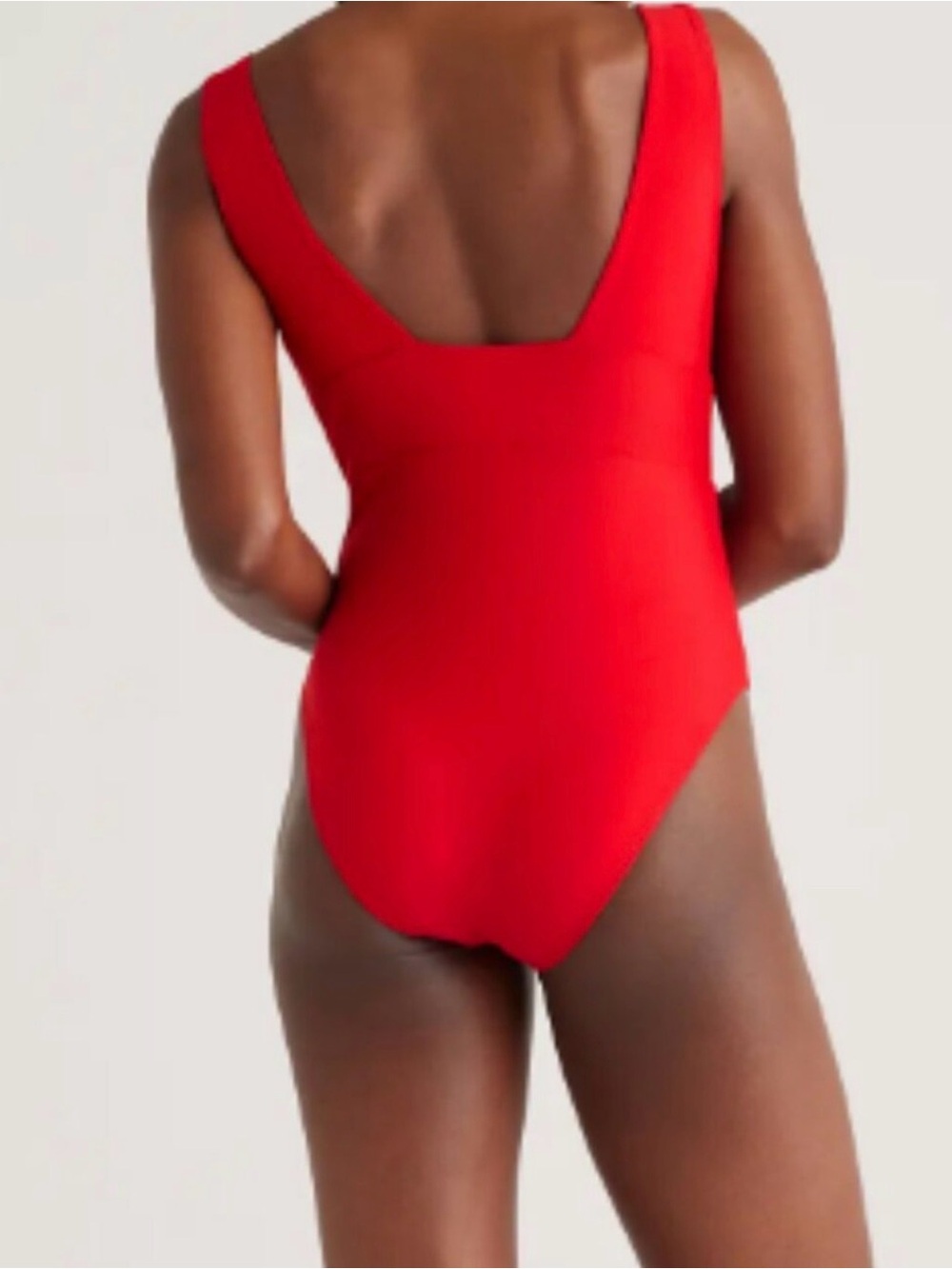 NWT Quince Italian One-Piece Swimsuit Cherry Red 🍒🍒 Suit Medium